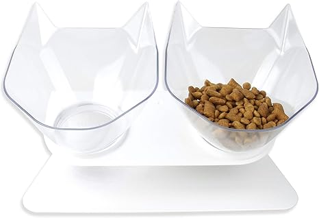 Pet Supplies Damncat Double Dog Bowl With Raised Stand Pet Food