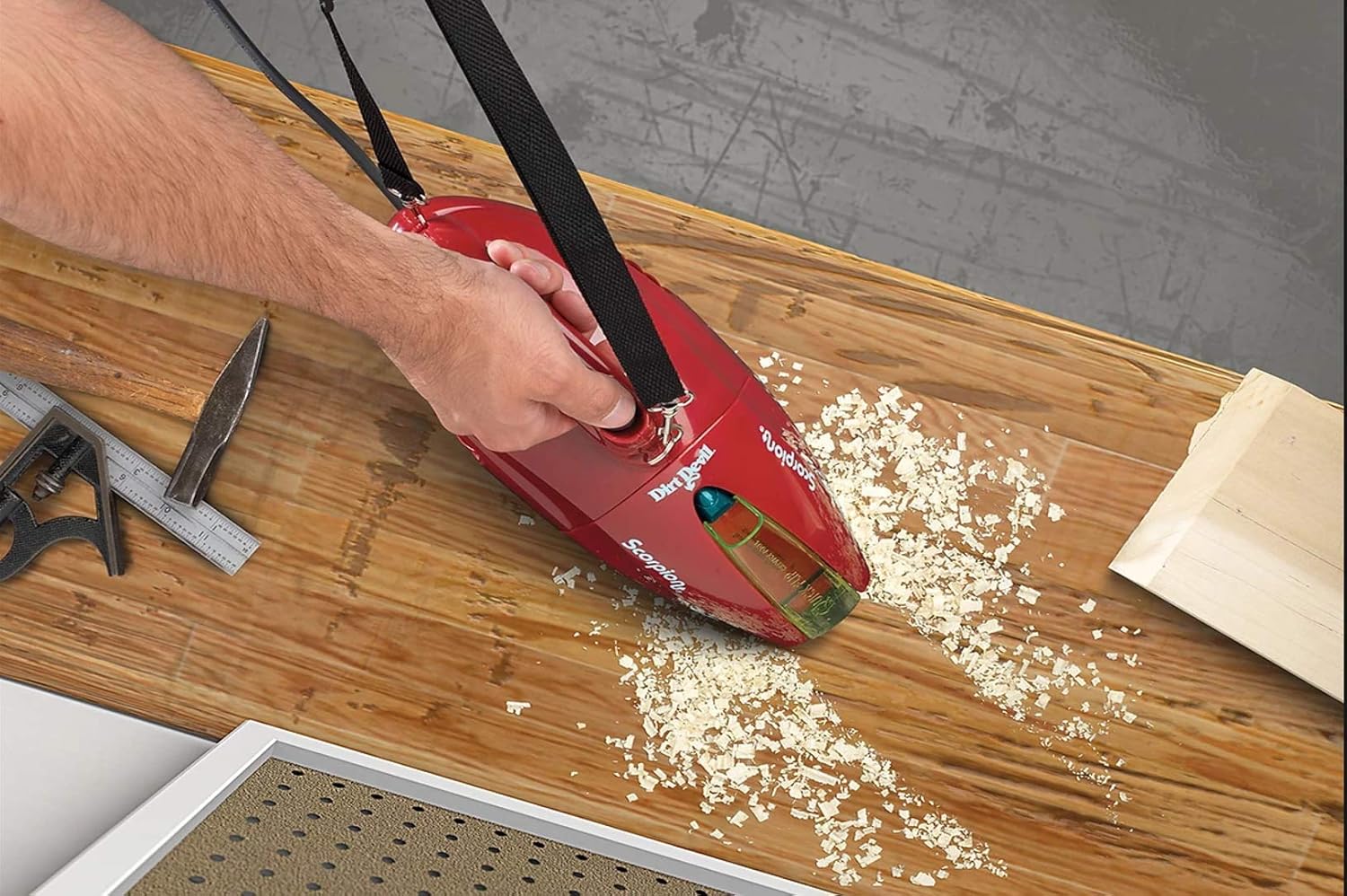 Dirt Devil SD20005RED Scorpion Handheld Vacuum Cleaner, Corded, Small, Dry Hand Held Vac With Cord, Red (Design Might Vary) - Household Vacuum Bags Upright