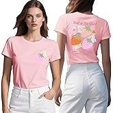 sallrue Christian Shirts for Women Strawberry Tshirts Bible Verse Shirt Fruit of The Spirit Tee Tops