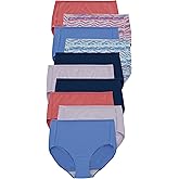 Hanes womens Microfiber Panties Pack, Moisture-wicking Stretch Underwear, 10-pack (Colors May Vary)