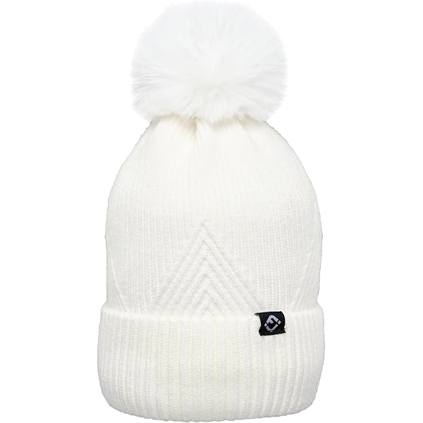 The North Face Cable Minna Pom Womens Beanie Gardenia White 