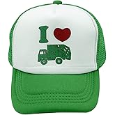 Waldeal Boys' I Love Garbage Trucks Hat Trash Trucker Mesh Cap Birthday Gift