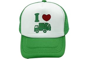 LOKIDVE Waldeal Boys' I Love Garbage Trucks Hat Trash Trucker Mesh Cap Birthday Gift