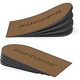 Adjustable Heel Lift Inserts for Shoes - Bukihome Orthopedic Shoe Lift for Uneven Legs 4 Layers Height Increase Insole for Heel Pain,Heel Spur,Achilles Tendonitis,Medium(Women 9-11.5/Men 7-9.5)