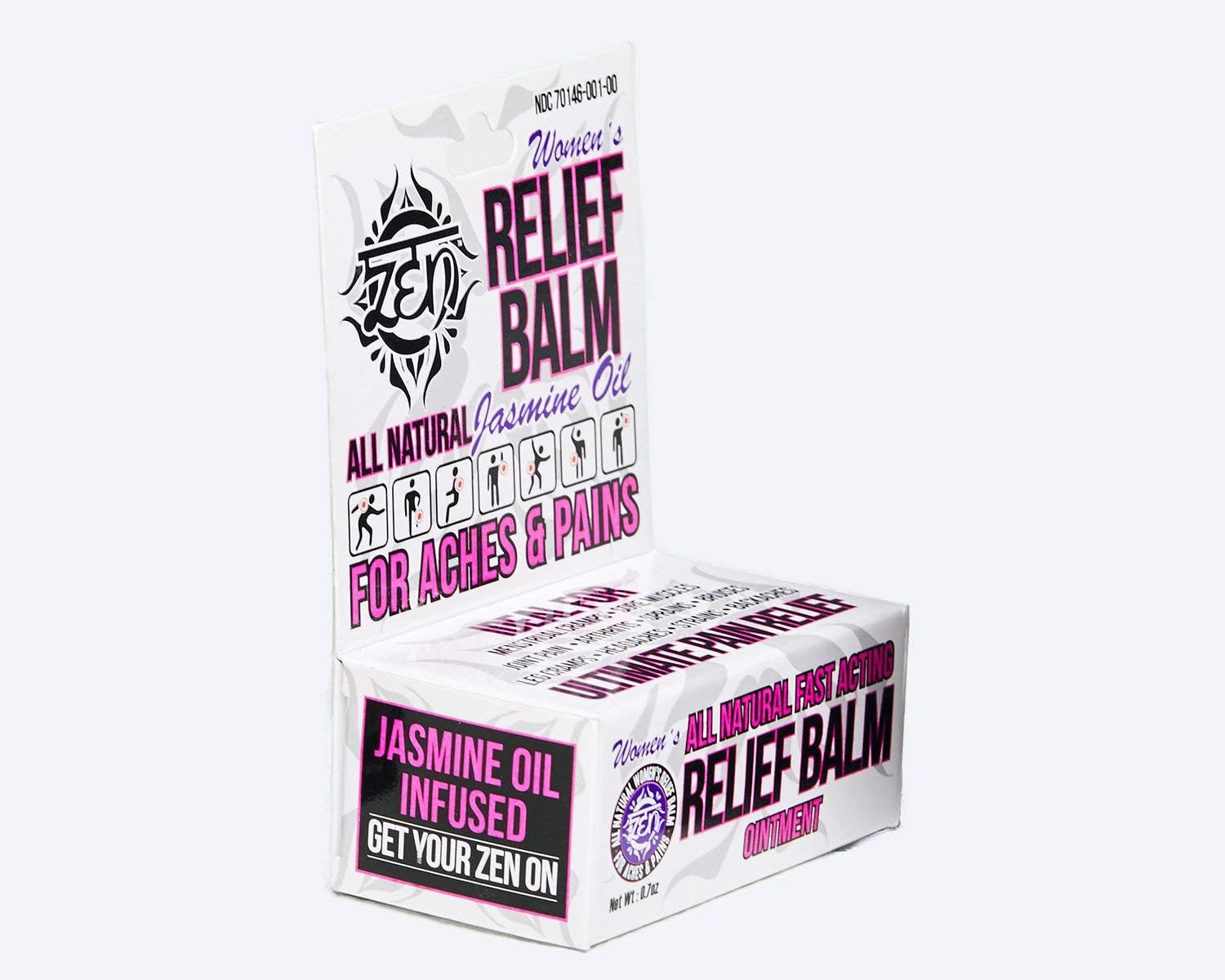 ZEN Balm - Women's All Natural Pain Relief with Jasmine Oil, 0.7oz: Health & Personal Care