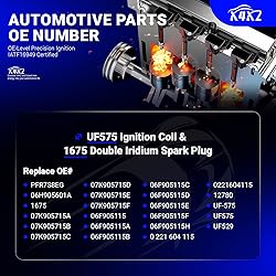 UF575 Ignition Coil & 1675 Double Iridium Spark