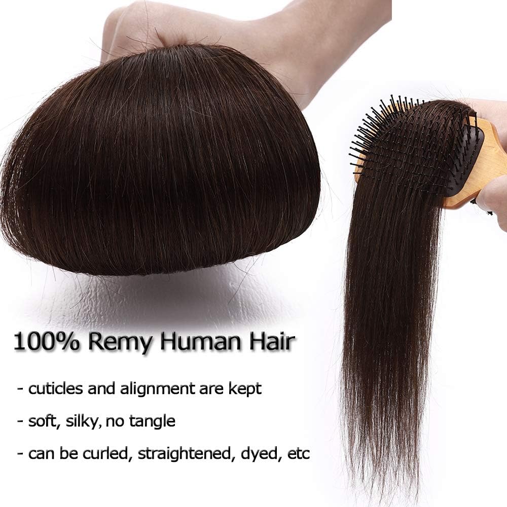Elailite Hair Extensions Real Human Hair Clip in 8 Pieces (Thin Weft) Remy Natural Hair Full Head Straight, #4 Medium Brown - Image 5