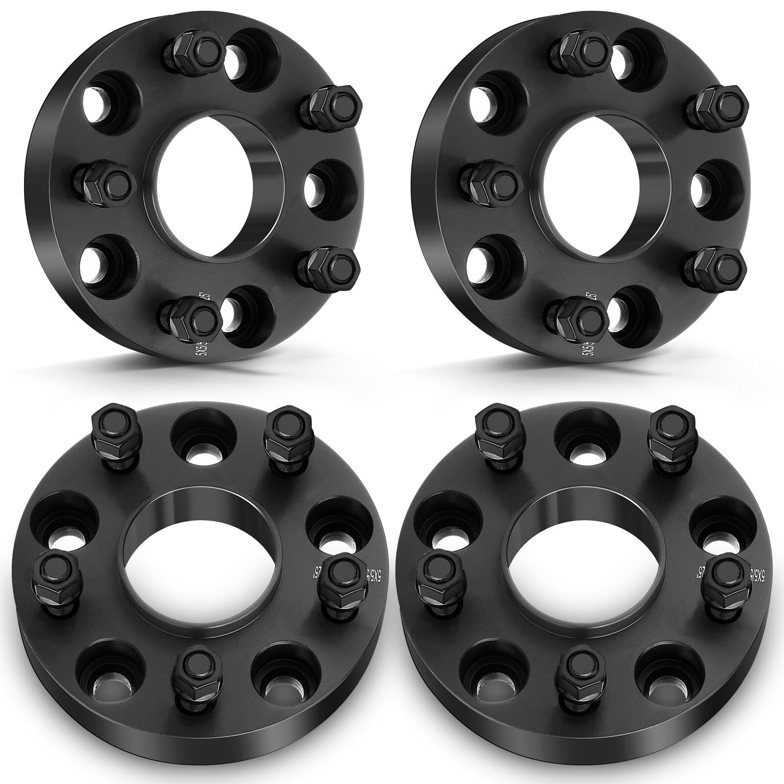 Photo 1 of ECCPP 4PCS 5 Lug Hubcentric Wheel Spacers 1.25 inch 5x5 to 5x5 5x127mm fits for 07-15 for Jeep Wrangler (JK)| 06-10 for Jeep Grand Cherokee| 06-10 for Jeep Commander
