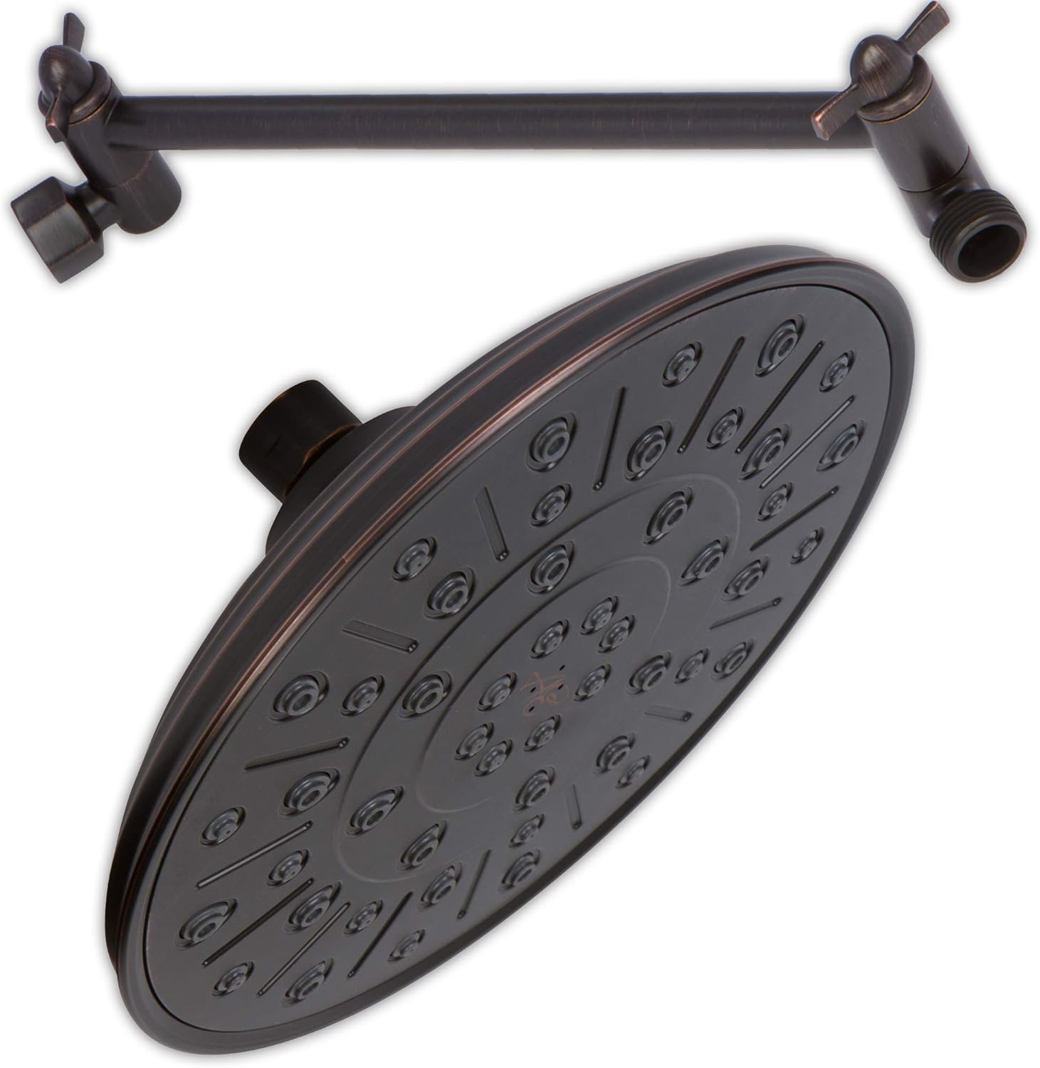 Rainfall Shower Head And Extension 8 Inch Large Luxury Rain Showerhead For High Flow Overhead