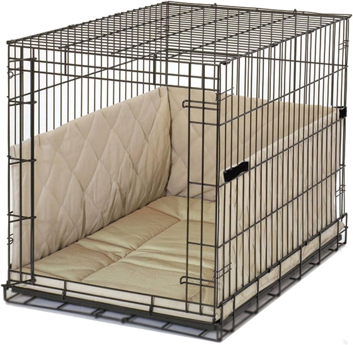 dog crate mattress and bed bumper set