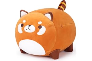 AUSPICIOUS BEGINNING Red Panda Stuffed Animal, 15.8"Red Panda Plush Toys, Cute Bear Plushie Toy Stuffed, Red Panda Plush Pillow Plushies Gifts, Hugging Pillow Room Decoration Kawaii Doll Birthday Gifts for Kids Girls Boys