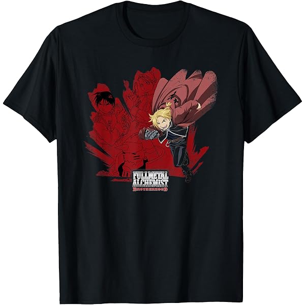 Style3 Full Metal Duo T-Shirt Donna Con Stampa Anime Manga Giapponese, Girocollo, 100% Cotone Premium, Taglio Aderente