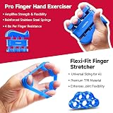 FitBeast Grip Strengthener 5 Pack Adjustable Resistance Forearm Hand Grips view 3