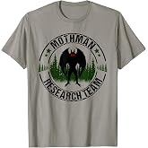 Mothman Research Team Men Women Kids Moth Man Search Cryptid T-Shirt