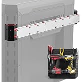 Power Drill Holder Fits for ToughBuilt StackTech Tool Box, Side Rail Tool Organizer for Screwdrivers, Wrenches, Tape Measures, No-Drill Installation