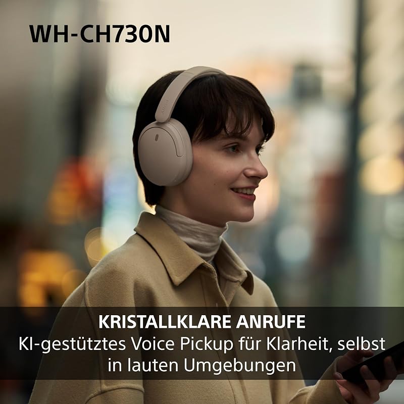 WH-CH730N Kabellose Noise Cancelling Kopfhörer - Schwarz