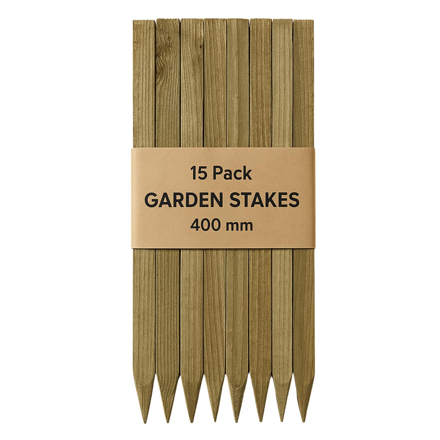 15 Pack 16" (400mm) TREATED SITE PEGS WOODEN STAKES POSTS PEGS