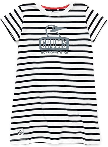 Amazon Co Jp チャムス Chums 子供用 Tシャツ Kid S Border Dress ワンピース キッズ 服 ファッション小物