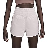 Nike One Women's Dri-FIT Ultra High-Waisted 3" Brief-Lined Shorts (Platinum Violet, DX6642-019) Size X-Small
