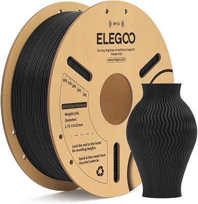 PLA RFID Filamento 1.75mm Nero 1KG