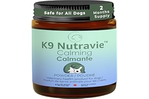 K9 Nutravie Calming Powder for Dogs – Vet‑Formulated Anxiety Relief Supplement with Magnesium & L‑Theanine for Stress, Travel