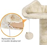 Yaheetech Cat Tree 158cm Tower with Scratching Post 2 Houses Beige view 8