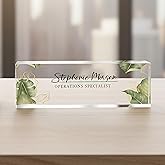 Custom Name Plates for Desk, Ideal Office Decoration for Men and Women, Clear Acrylic Desk Name Plate | ARTBLOX