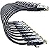 10Gsupxsel Cat 6 Ethernet Cable 3FT 10Pack, Cat6 Ethernet Patch Cable 10Gbps, High-Speed UTP Cat6 Network Cable Pure Copper, 