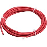 Mssoomm High Voltage Cable Wire, 50KV DC, 2m/6.56ft, AWG22, Red, for CO2 Laser Cutter, Engraver, Marker
