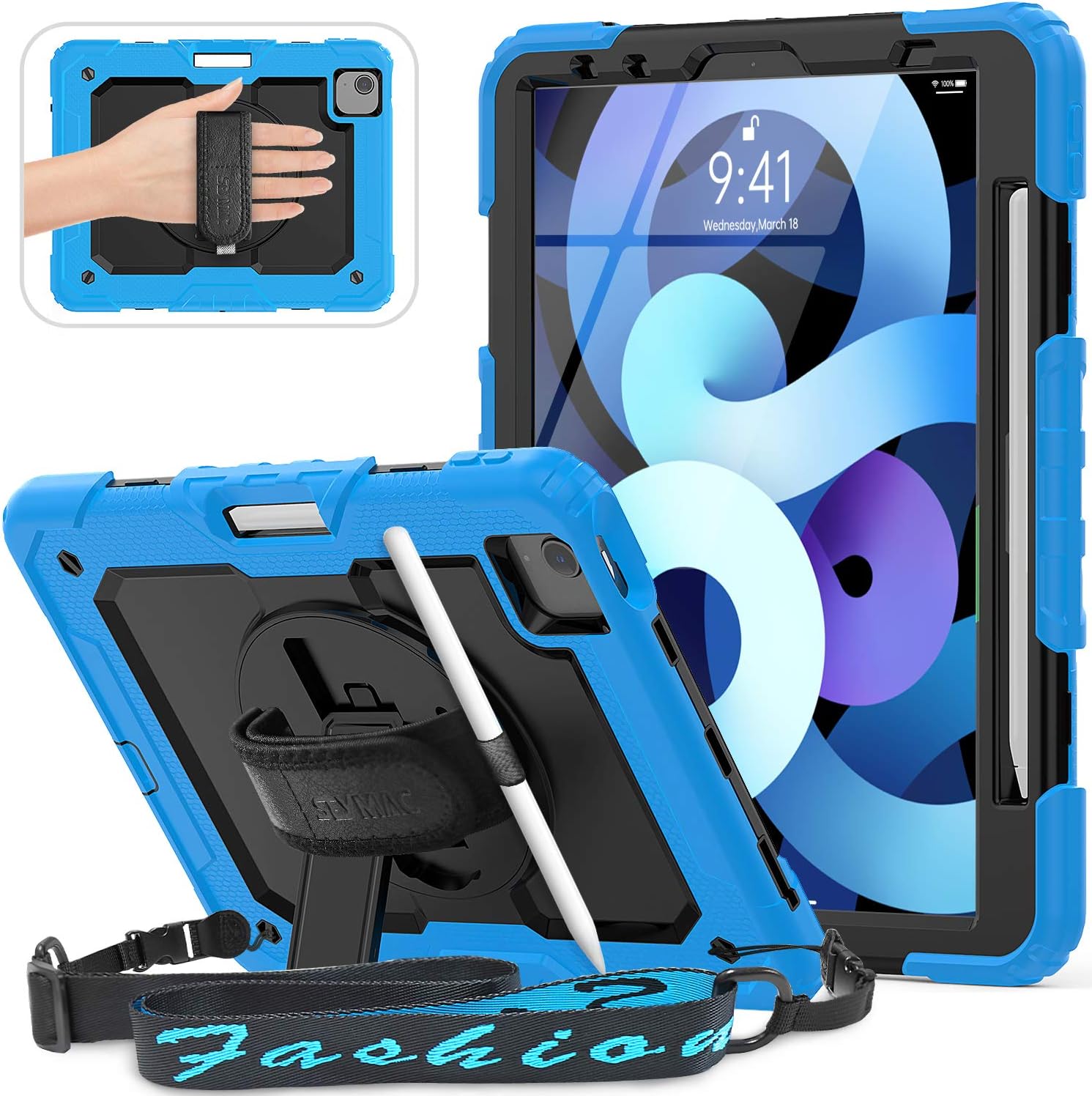 SEYMAC Case for iPad Air 5th/4th Generation 10.9 inch, for iPad Pro 11 inch