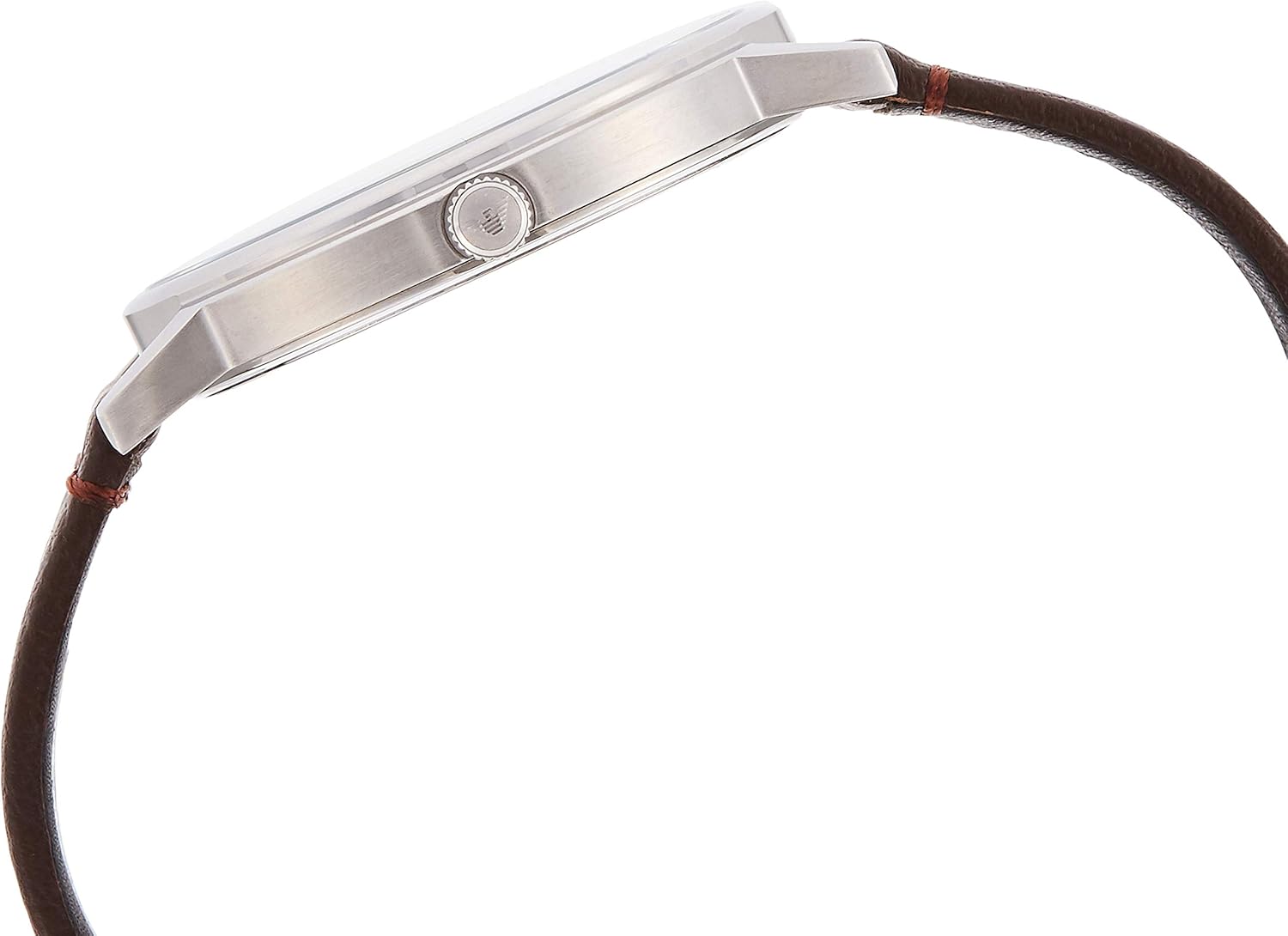 Emporio Armani Watch for Men Three Hand Movement, 41 mm Silver Stainless Steel Case with a Leather Strap, AR11173 - Image 4