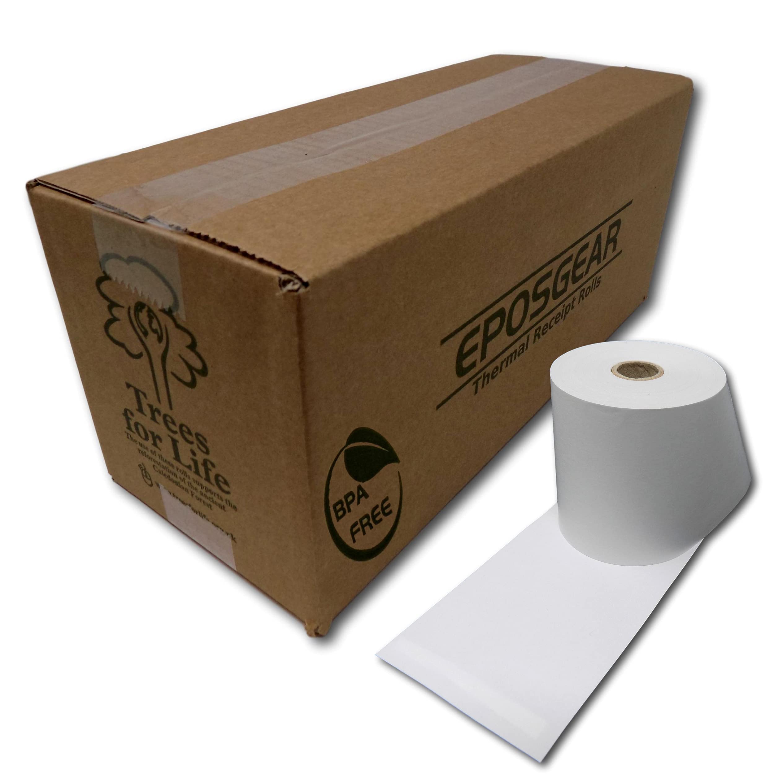 EPOSGEAR 20 Rolls 57mm x 57mm 57x57 Thermal Paper Till Cash Register Machine Receipt Printer Rolls