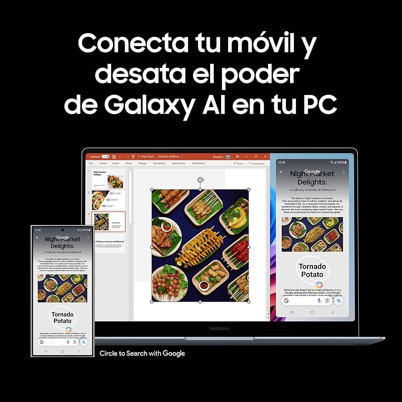 Galaxy Book4 Edge, Ordenador Portátil Ultrafino 15.6" Full HD LED, Snapdragon X 8 Core, 16GB RAM, 512GB SSD, Qualcomm Adreno, Windows 11 Home, Gris, Teclado QWERTY Español