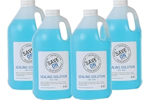 Save On Postage Ink E-Z Seal Sealing Solution - Sealing Solution for DM Series Mailing System - PB E-Z Seal- Postage Meter Sealing Solution (4 Pack - 1/2 Gallon)