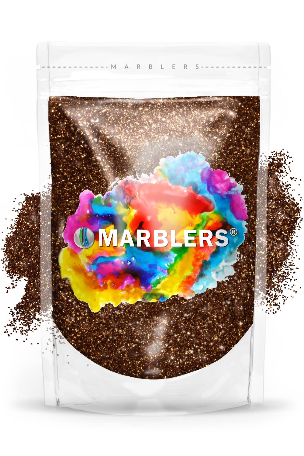 MARBLERS Twinkle Glitter [Pecan] 3oz (85g) | Fine | Non-Toxic, Vegan, Cruelty-Free | Face, Body, Eyeshadow, Hair, Festival, Party Makeup | Nail Art, Polish | Resin, Tumbler, Slime, Craft