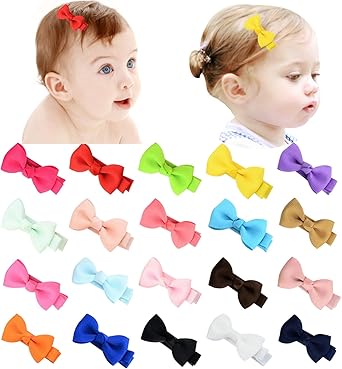 baby bow clips