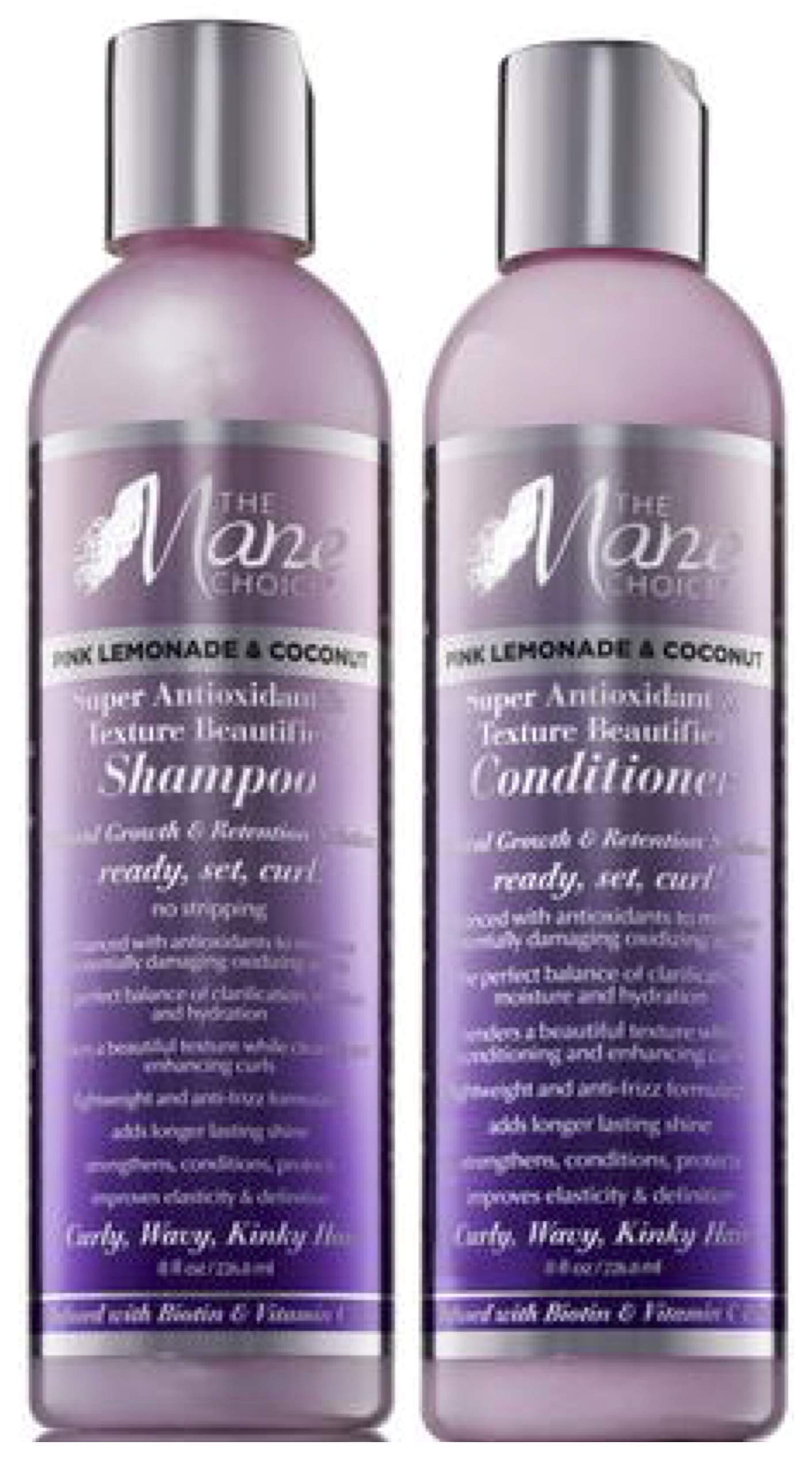 The Mane Choice Pink Lemonade & Coconut Super Antioxidant & Texture Beautifier Shampoo & Conditioner Set