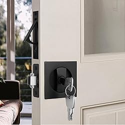 Malimali Pocket Door Lock with Key and Edge Pull