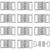 FREEBLOSS 12Pcs Front Closing Bikini Clasps Bra Closure Clasp Replacement Bikini Hook Closure Buckle Bra Closure Clasp Hook for Women Swimsuit