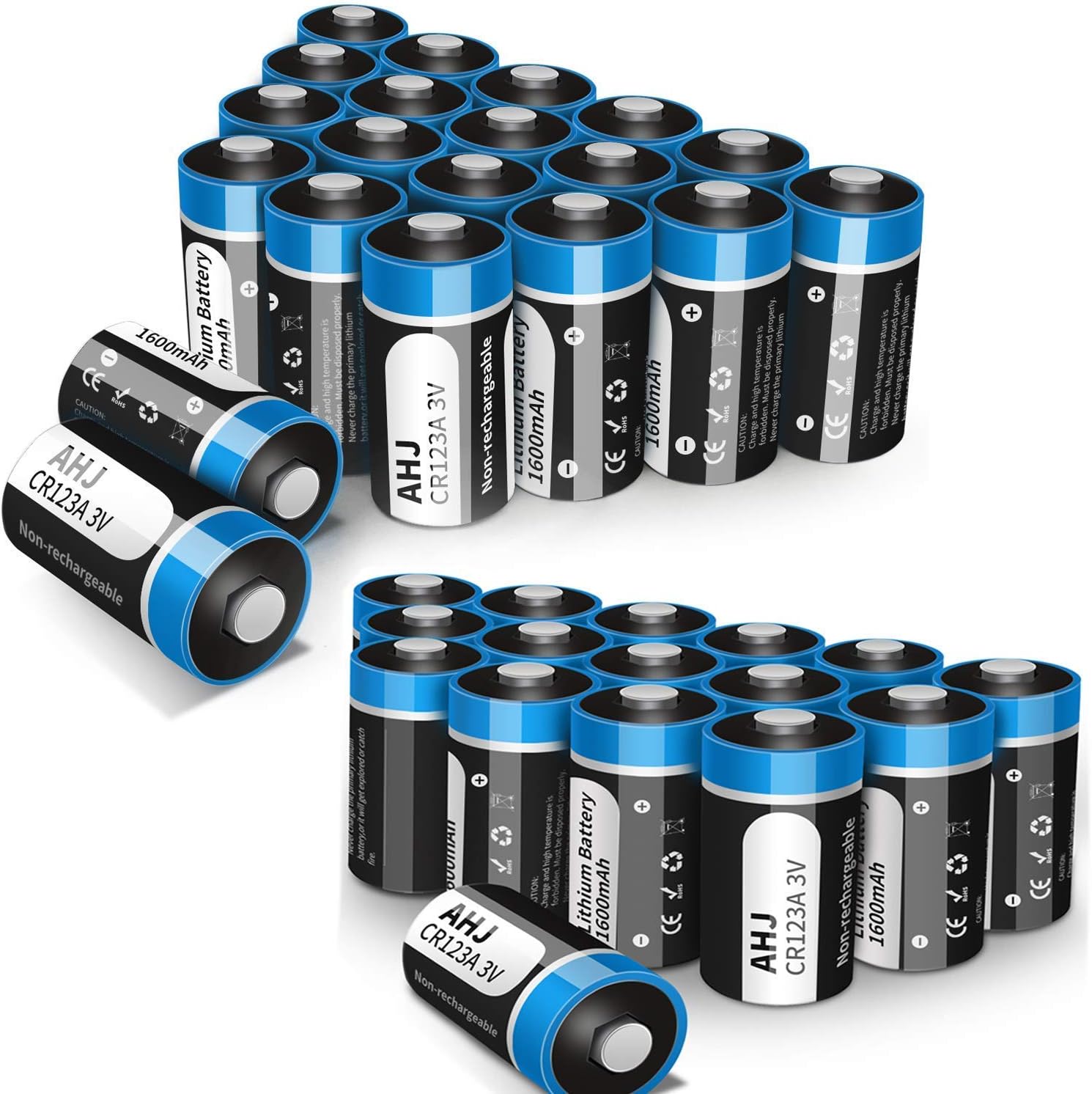 36 Pack CR123A 3V Lithium Batteries Pack Bundle(16 Pack