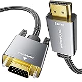 HDMI to VGA Adapter Cable 6FT [Metal Case, Nylon
