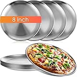 Thenshop 8 Pieces Stainless Steel Round Pizza