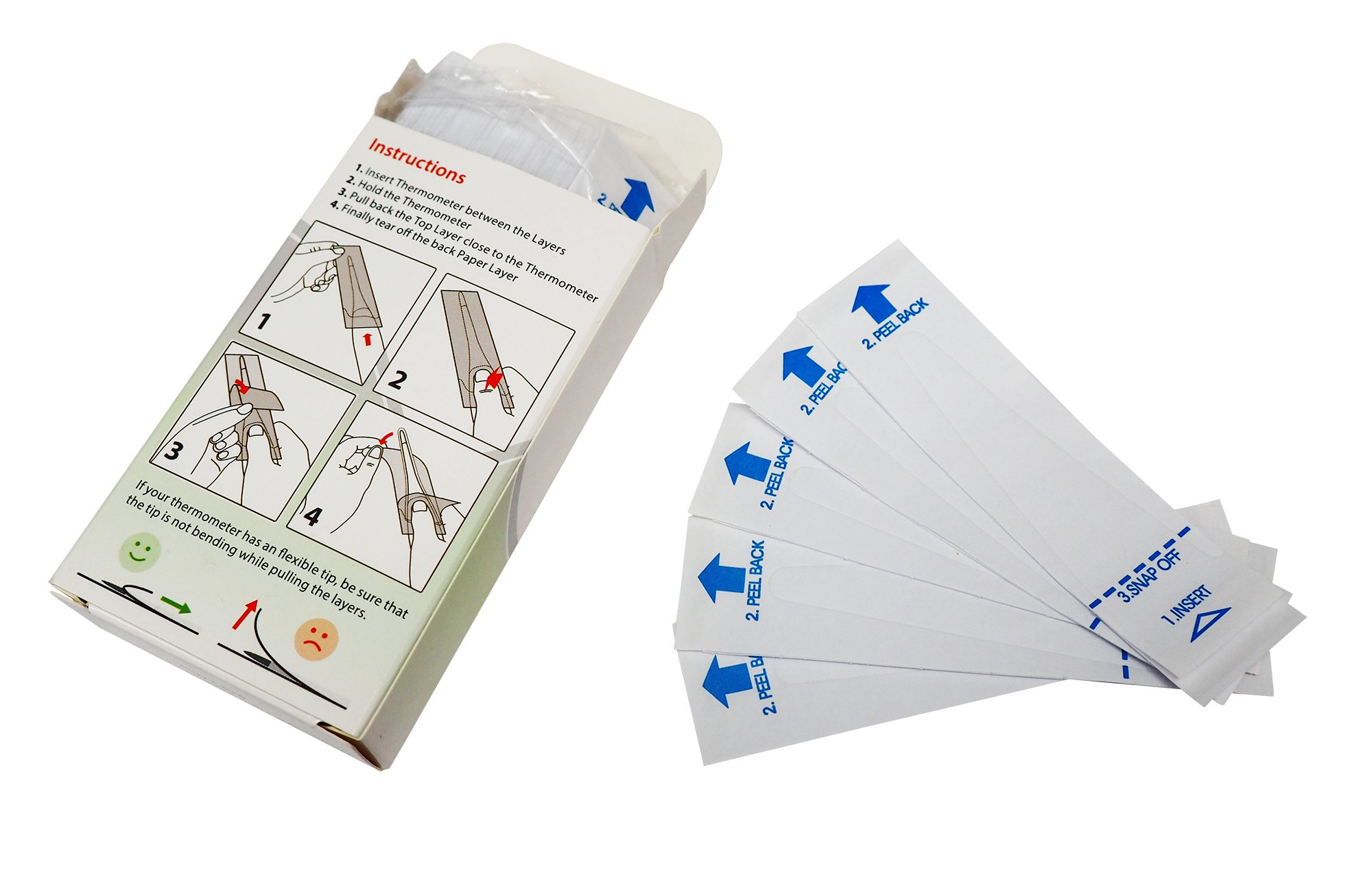 Sterile Safe Digital Thermometer Probe Covers 100 Units, Disposable