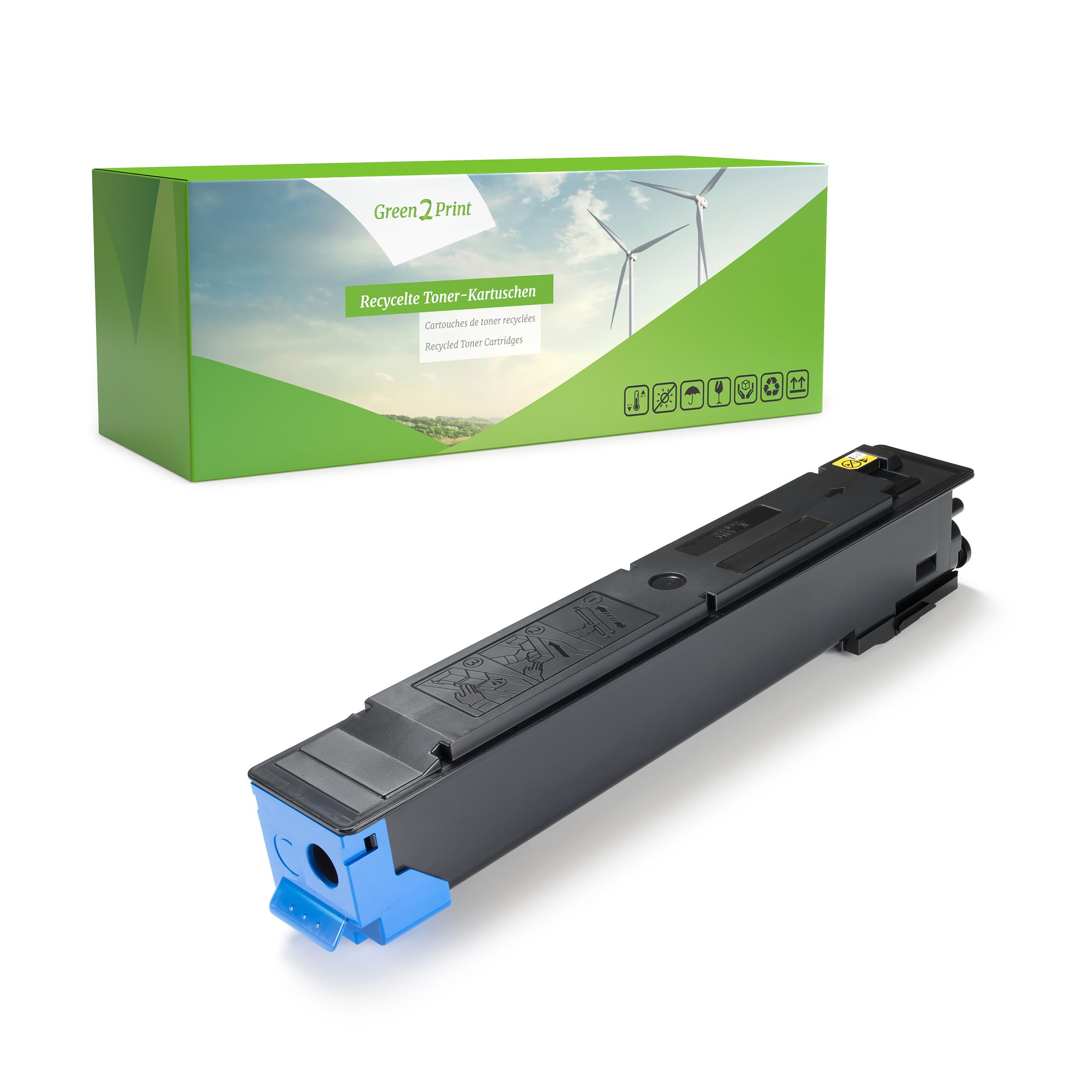 Green2Print Toner cyan 15000 pages replaces Kyocera TK-5215C, 1T02R6CNL0 Toner cartridge for Kyocera TASKalfa 406CI