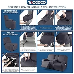 TAOCOCO Reclining Loveseat with Middle Console