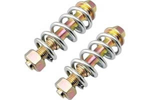 LSKASELUE 2 PCS Exhaust Bolt and Spring, M10 Automotive Exhaust Manifold Springs Repair Kit with Nut, Professional Auto Exhau