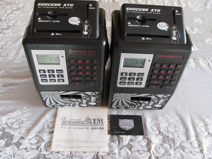 Amazon 貯金箱 Shocker Atm ショッカー 仮面ライダー 石森プロ東映 時計 電卓 マイ パーソナル Atm カード 取扱説明書 友愛玩具 廃版 貯金箱 おもちゃ