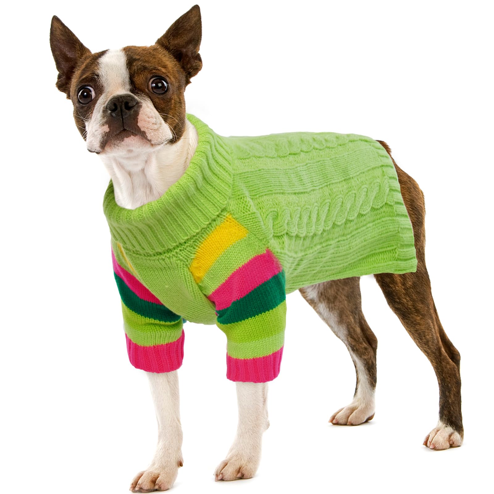 IECOii Dog Jumpers Large Size,Dog Christmas Jumpers for Medium Large Size Dogs Girl Boy,Knited Halloween Xmas Dog Jumper,Big Dog Sweater Sweatshirt for Bulldog Cocker Spaniel,Greyhound,Grass Green XL