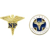 Nurse Practitioner "NP" Lapel Pin Set