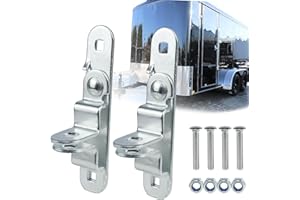 EJYTRVT Heavy Duty Cargo Trailer Door Latch 2 Pack- Secure Trailer Lock Latch with Hasp - Durable Enclosed Trailer Latch for 